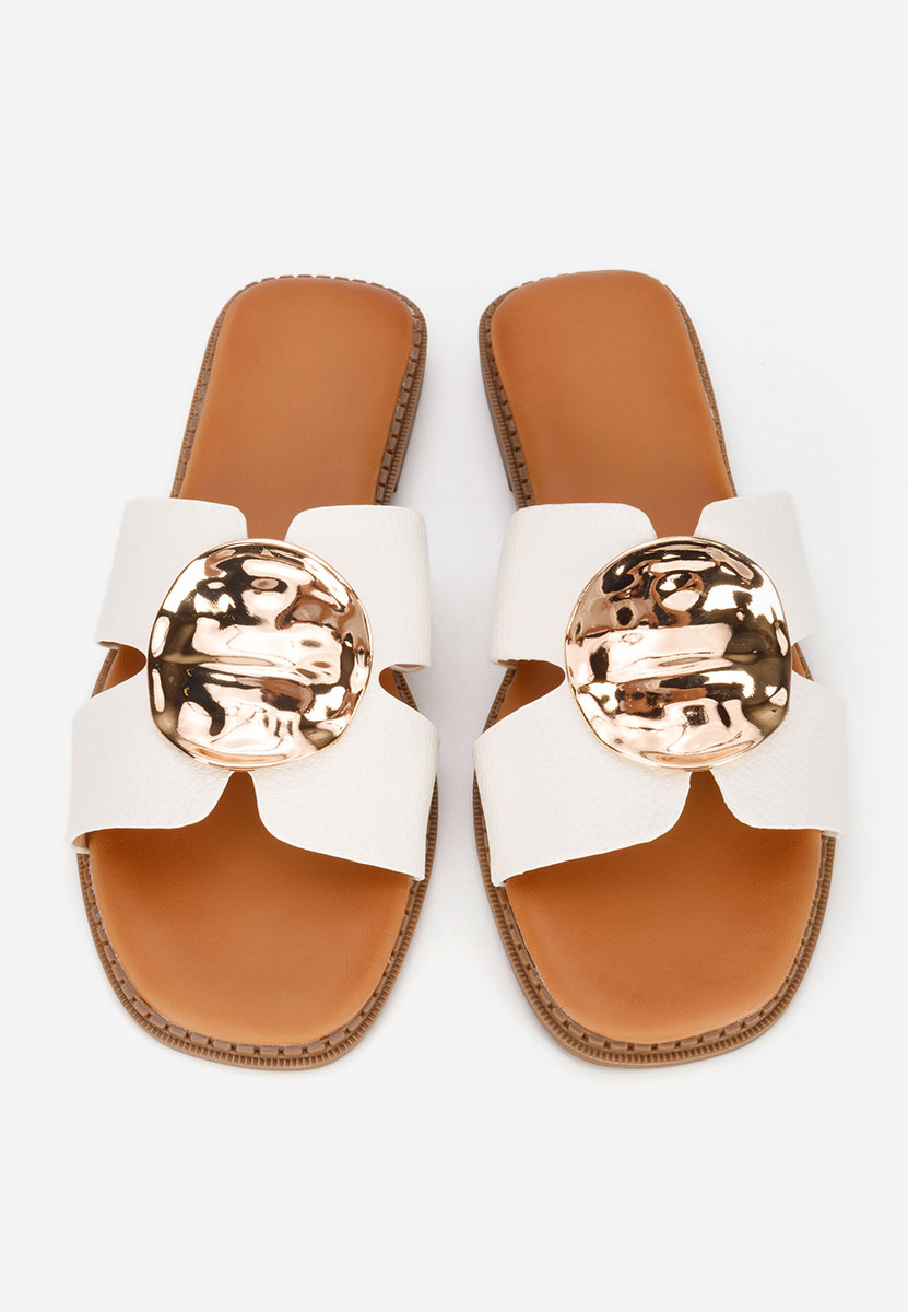 Παντόφλες γυναικειεσ Klarina λευκά