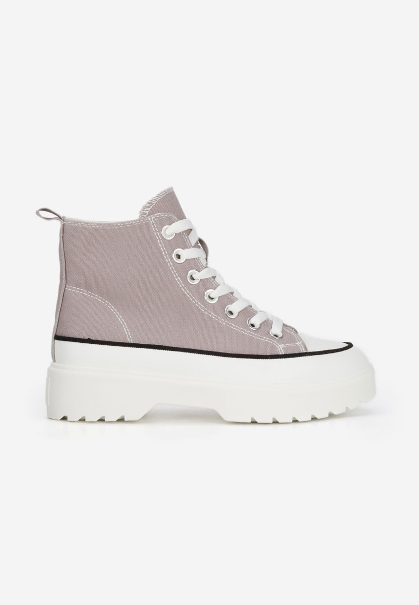Γυναικεία sneakers αστραγάλο Fiorela γκρι
