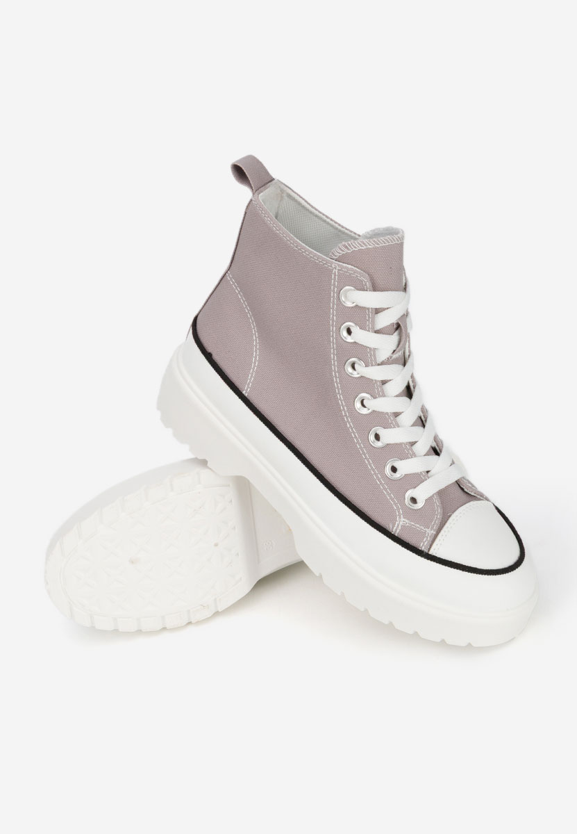 Γυναικεία sneakers αστραγάλο Fiorela γκρι