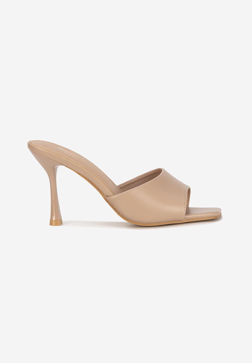 Mule με τακούνι Eliseia V2 χακι