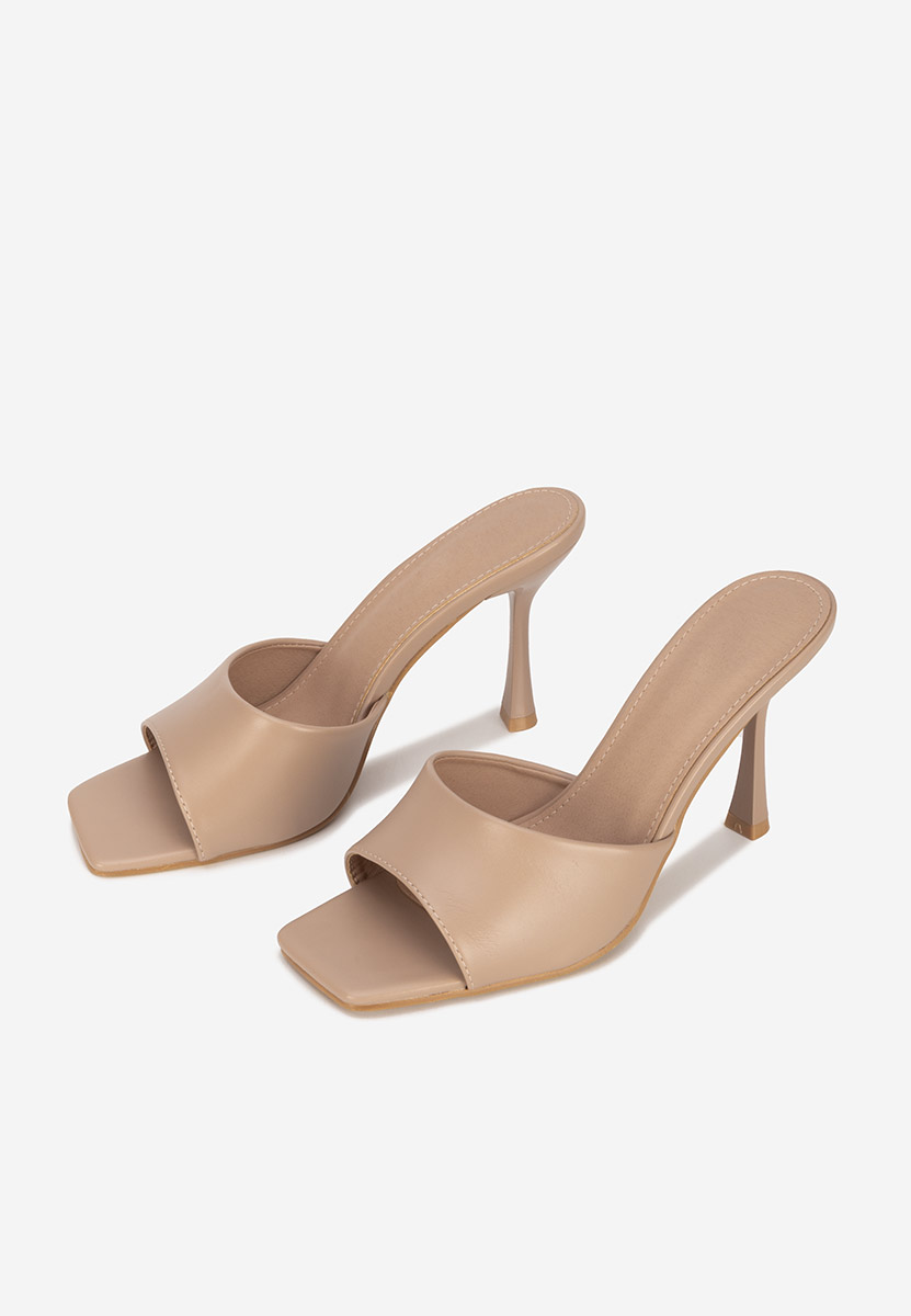 Mule με τακούνι Eliseia V2 χακι