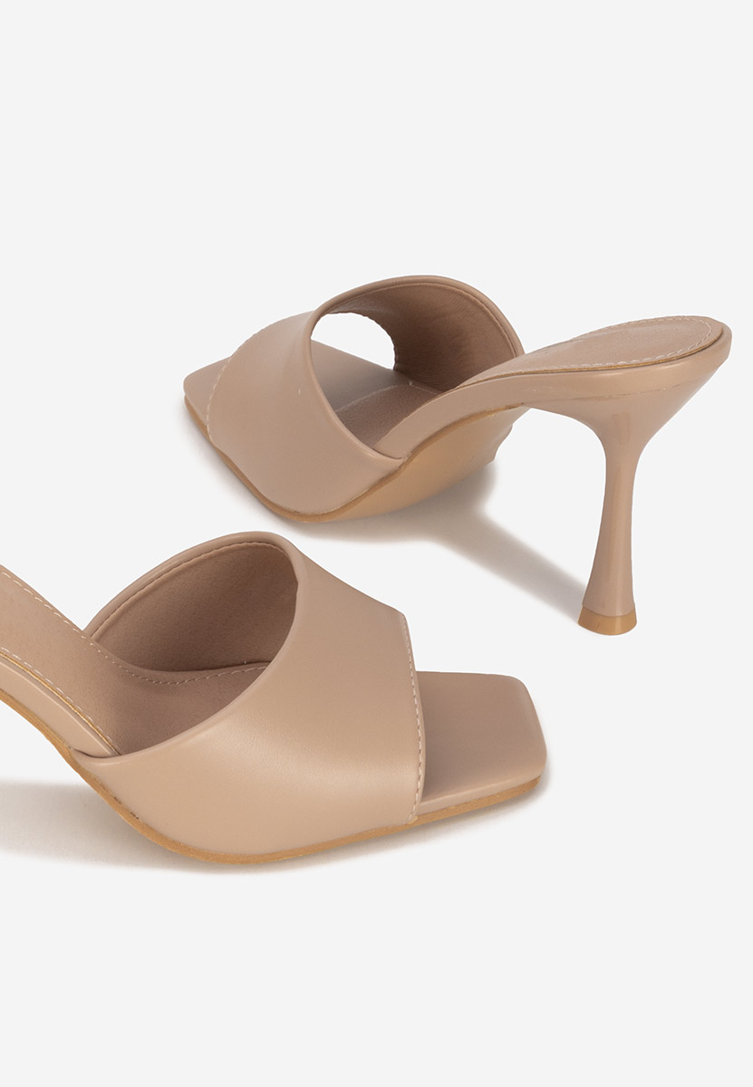 Mule με τακούνι Eliseia V2 χακι