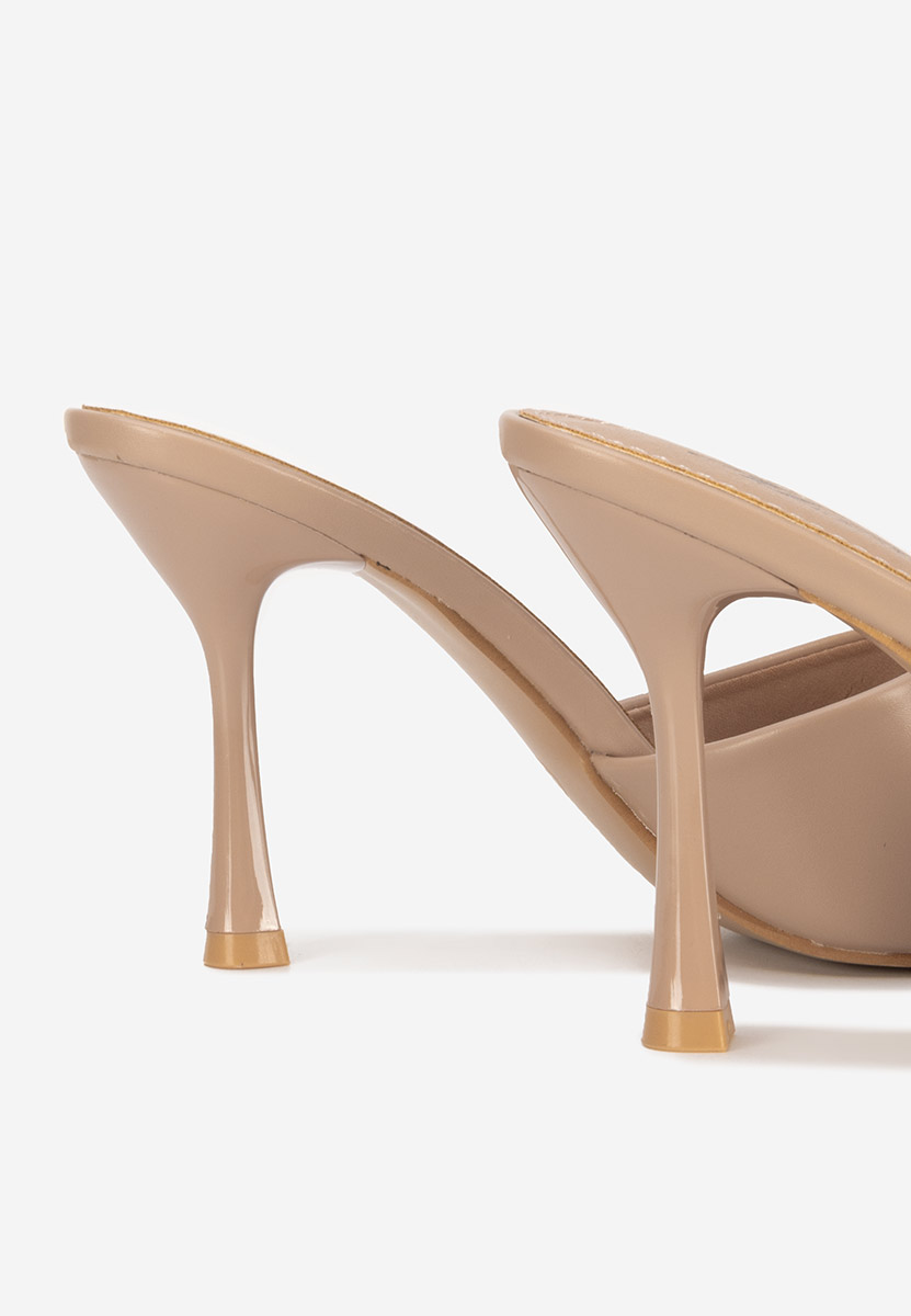 Mule με τακούνι Eliseia V2 χακι