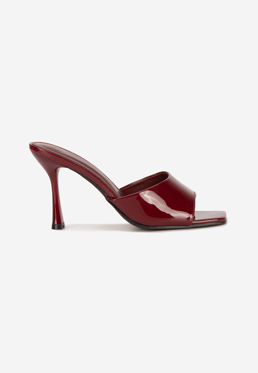 Mule με τακούνι Eliseia μπορντό