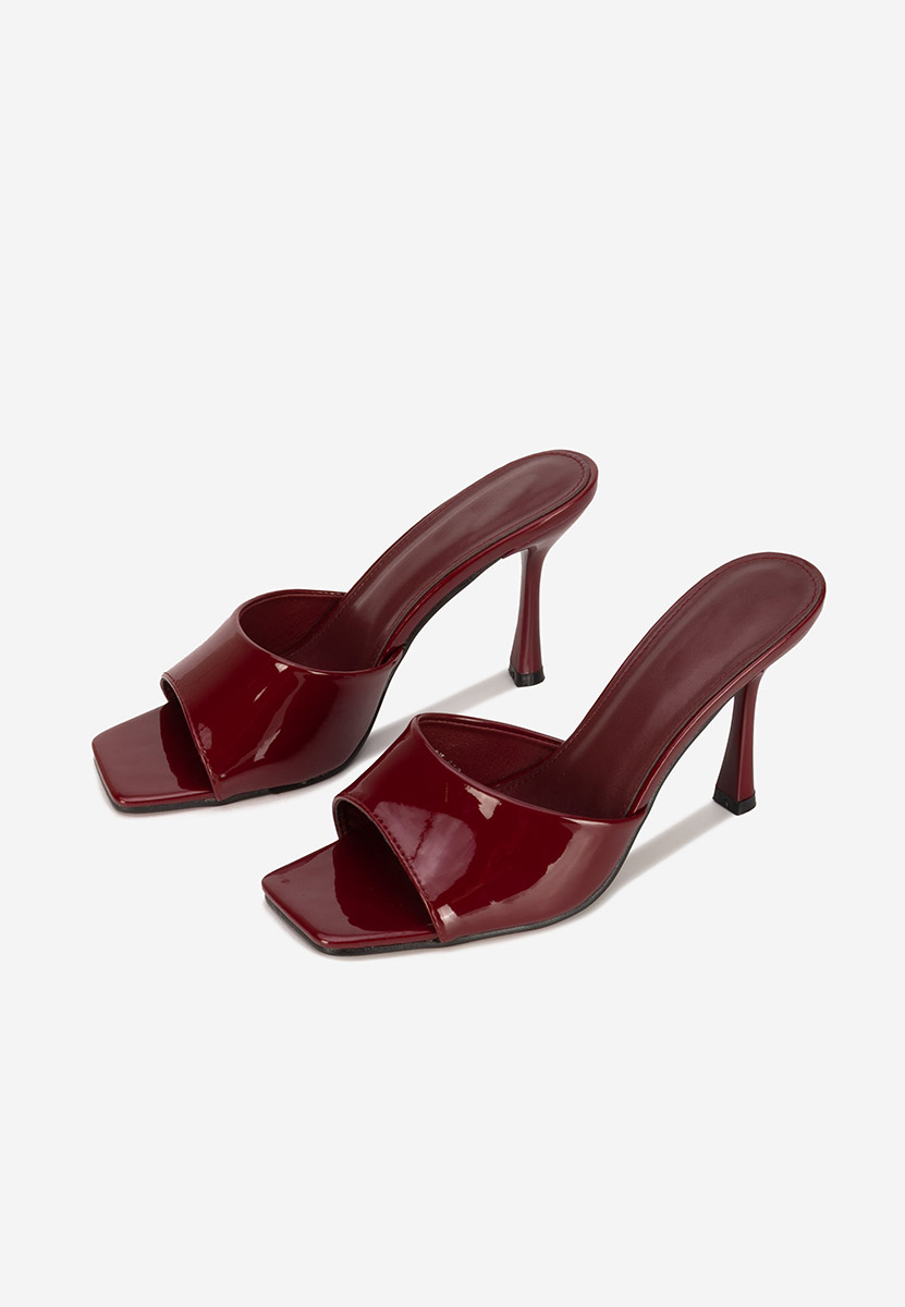 Mule με τακούνι Eliseia μπορντό