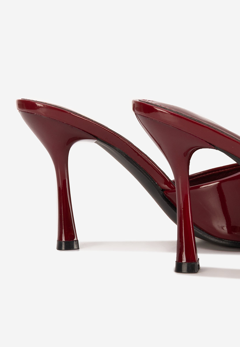 Mule με τακούνι Eliseia μπορντό