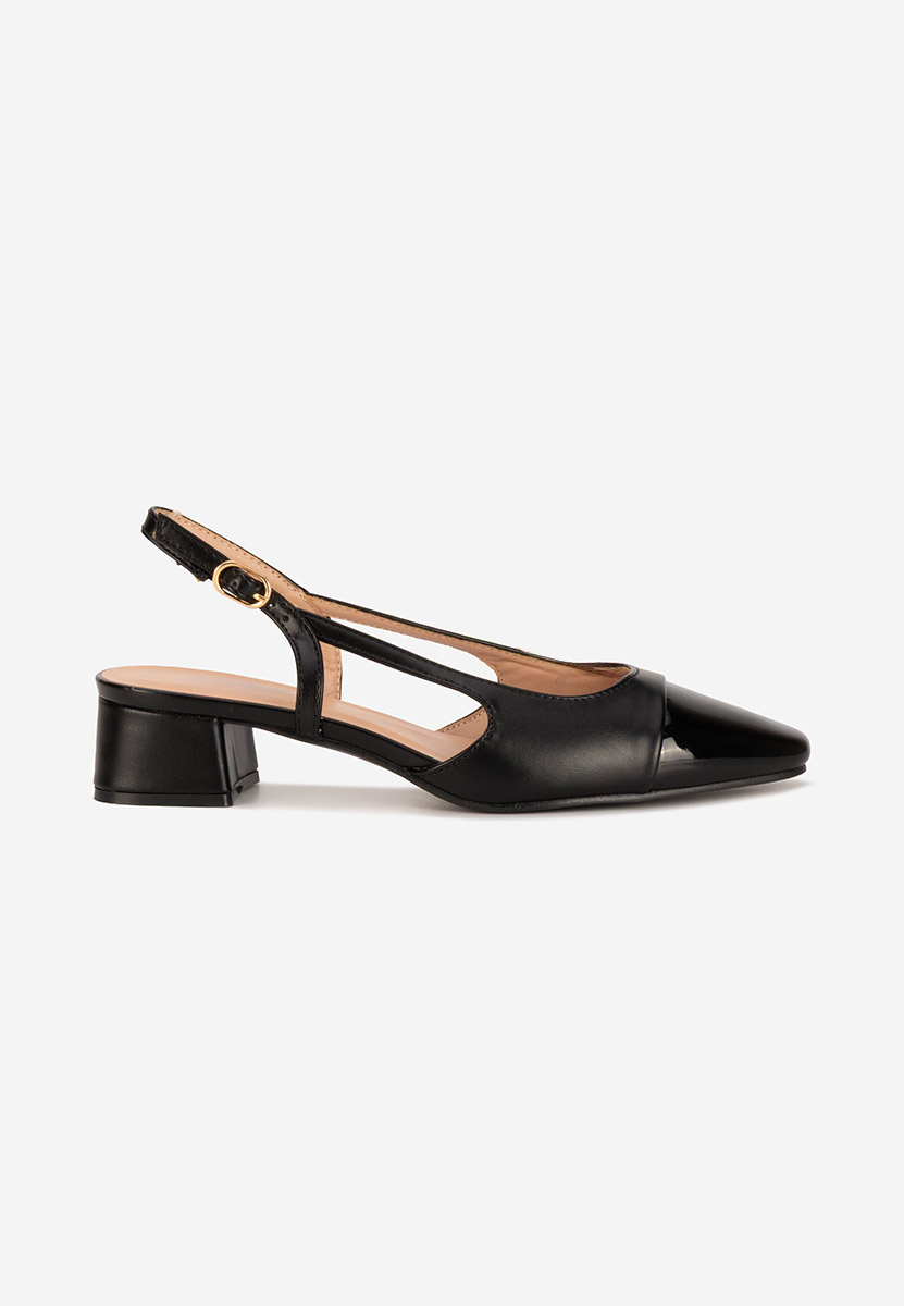 Γόβες slingback Alexonia μαύρα