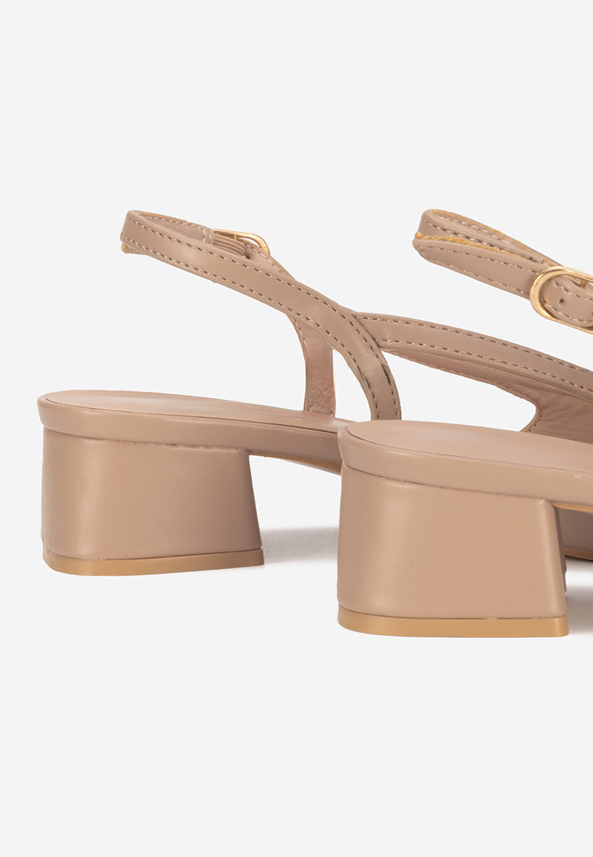 Γόβες slingback Alexonia χακι
