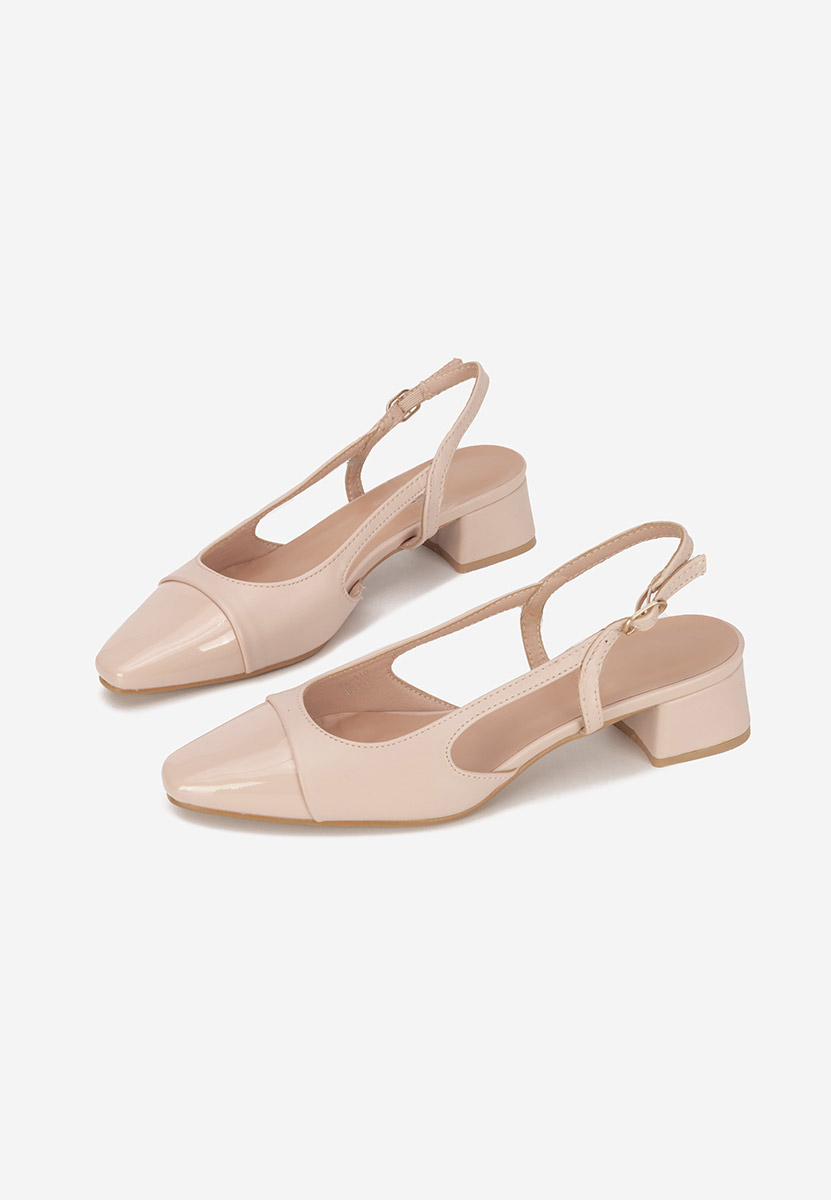 Γόβες slingback Alexonia μπεζ