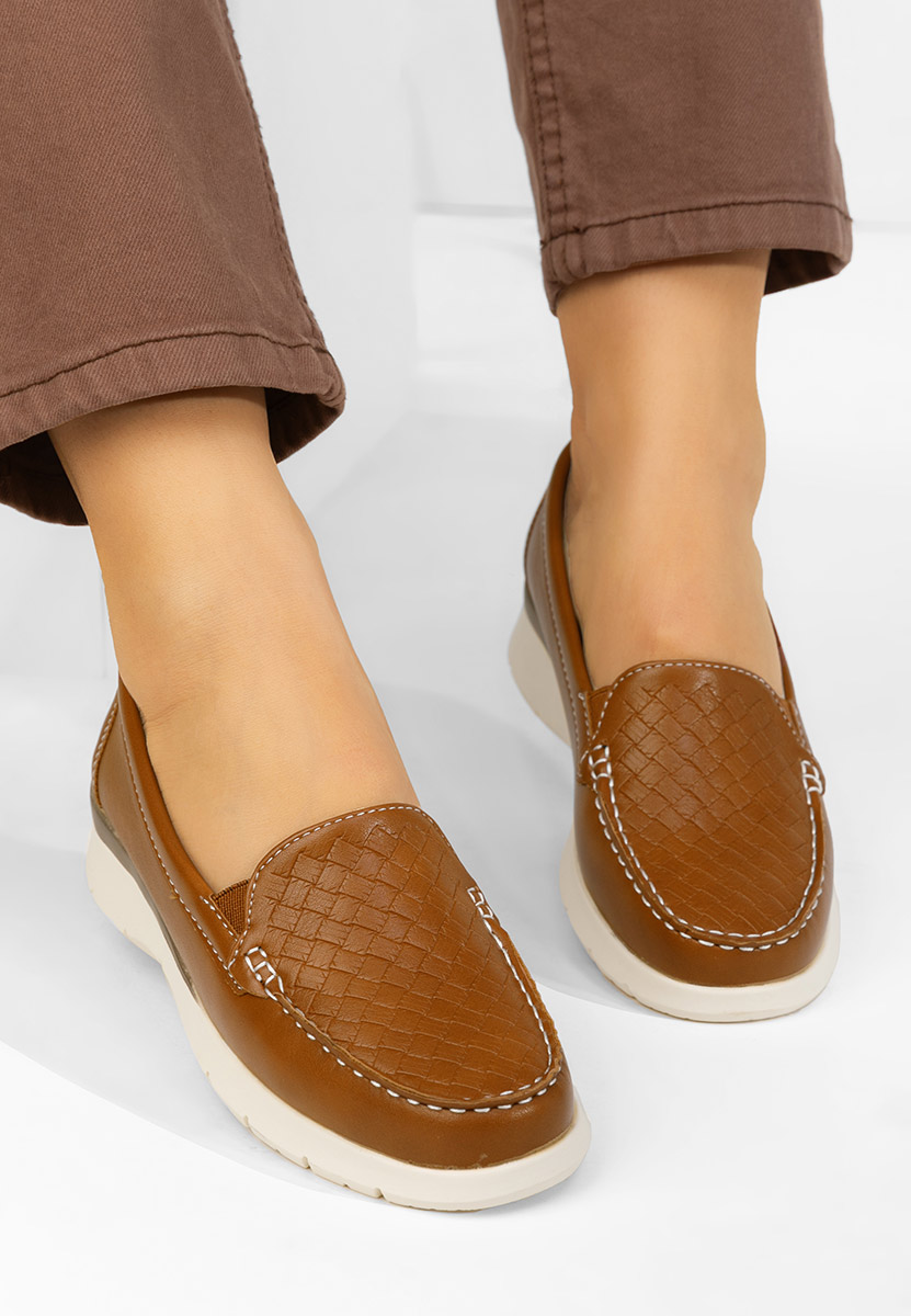 Μοκασίνια γυναικεια Seona ταμπά