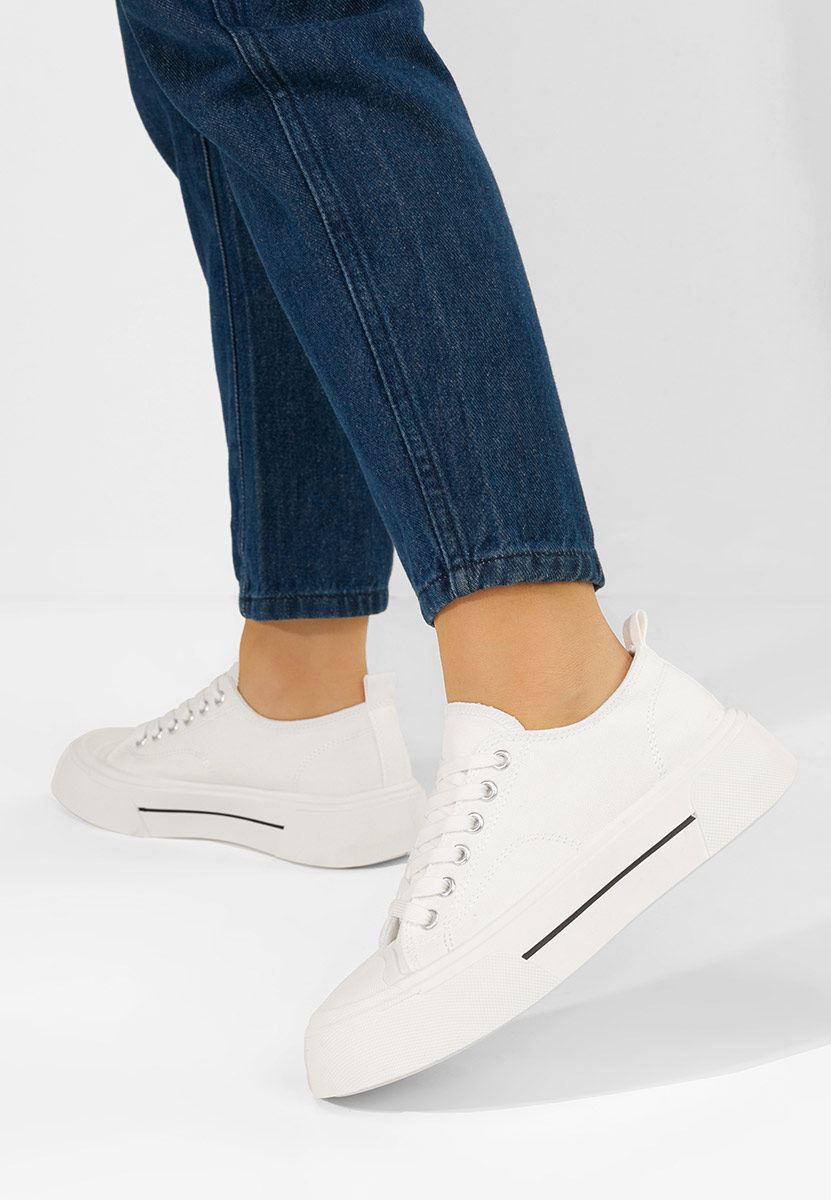 Γυναικεία sneakers Jessia λευκά