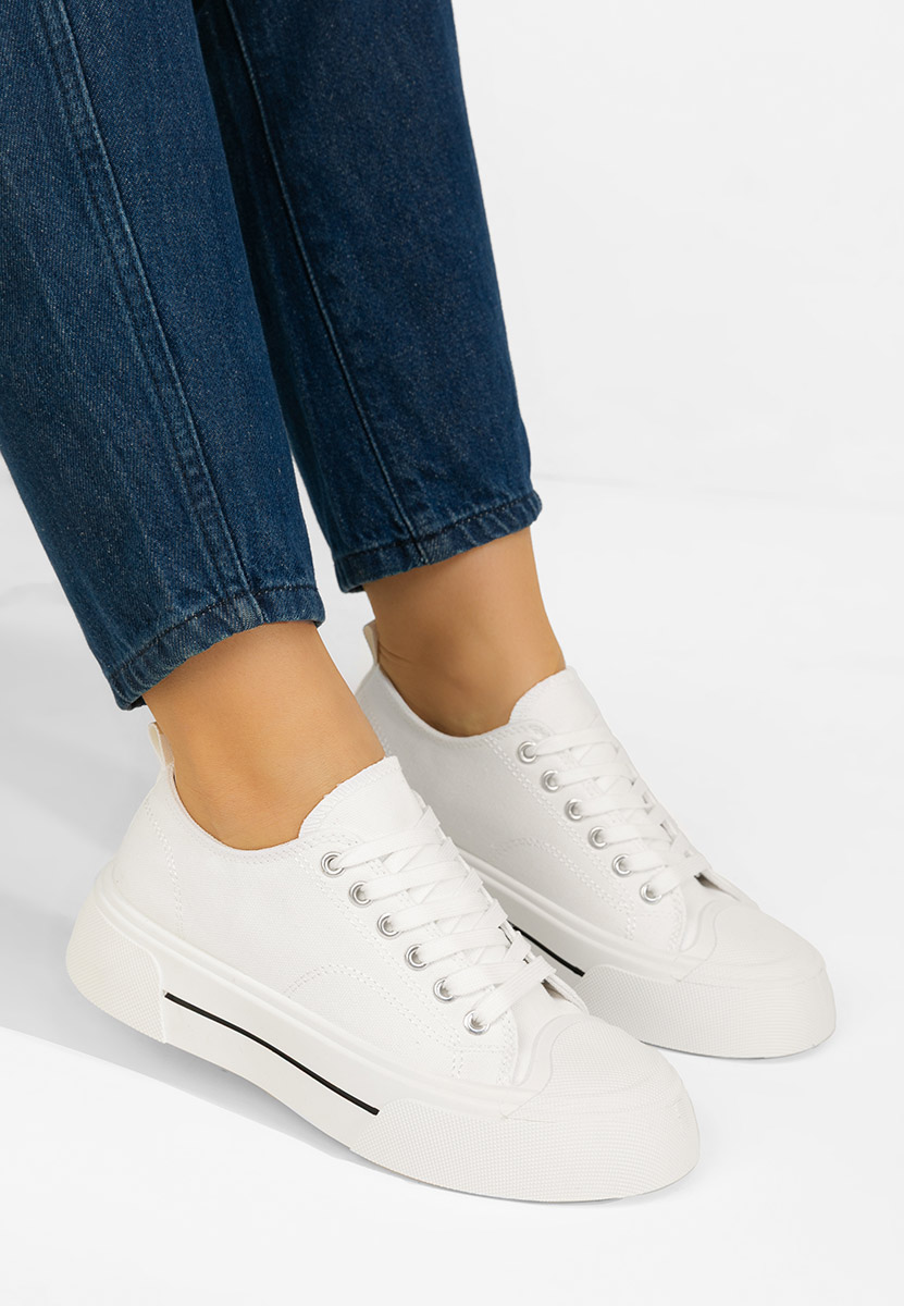 Γυναικεία sneakers Jessia λευκά