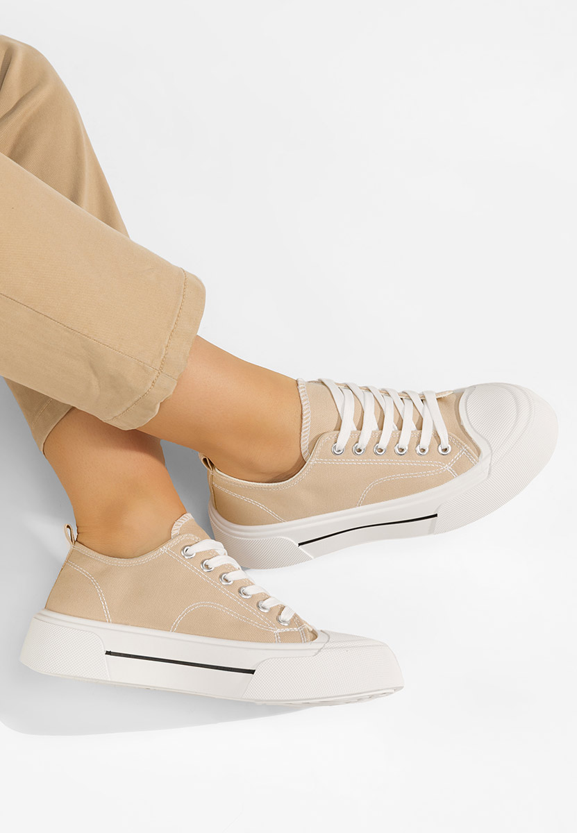 Γυναικεία sneakers Jessia V2 μπεζ