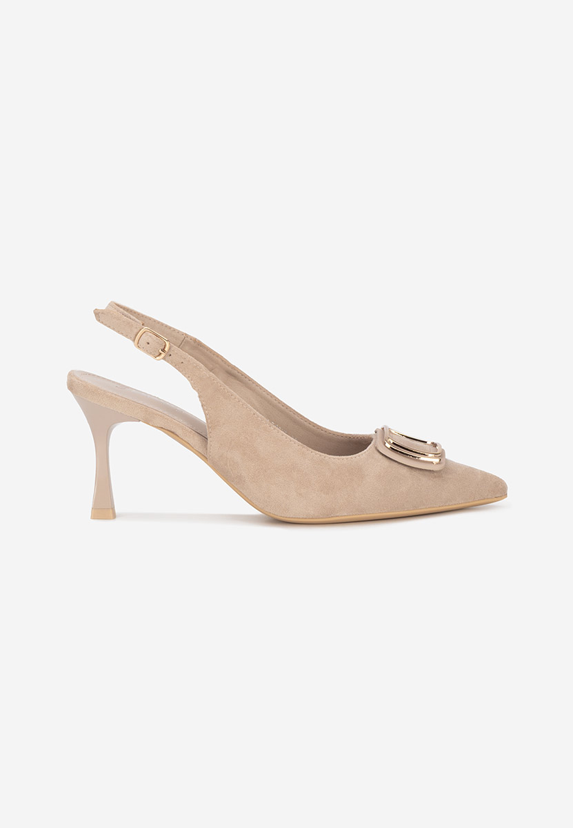 Γόβες slingback Cristelia μπεζ