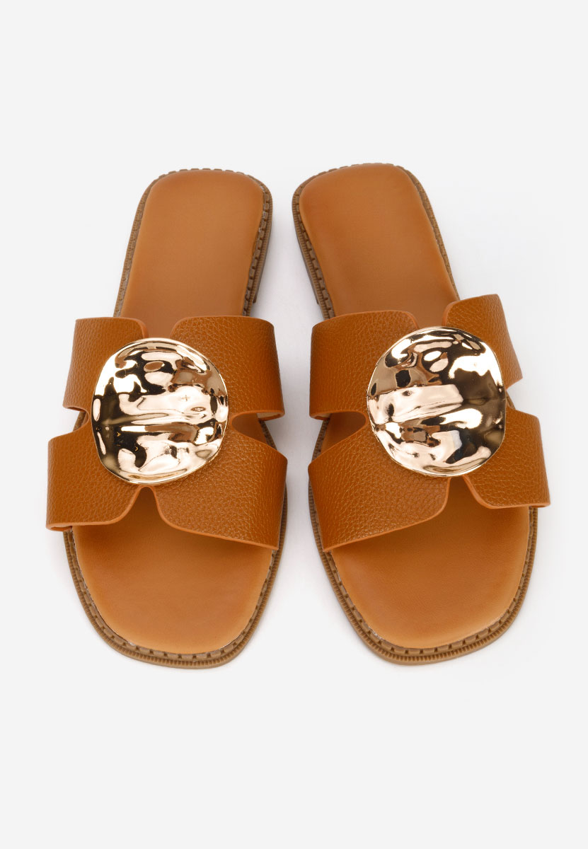 Παντόφλες γυναικειεσ Klarina ταμπά