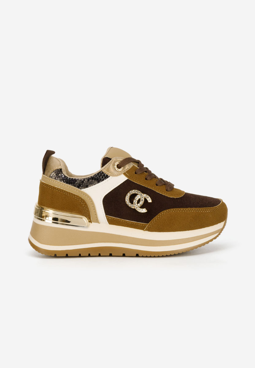 Sneakers με πλατφόρμα Liliza καφε
