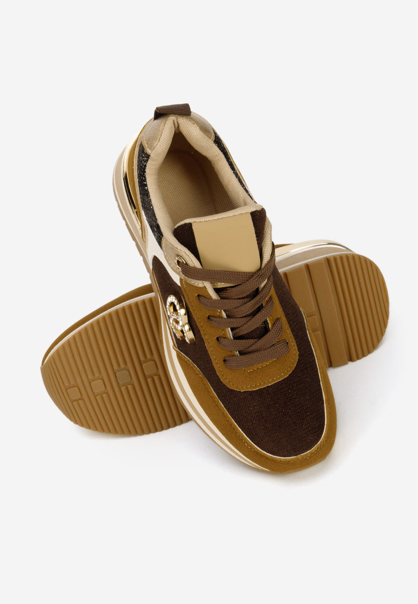 Sneakers με πλατφόρμα Liliza καφε