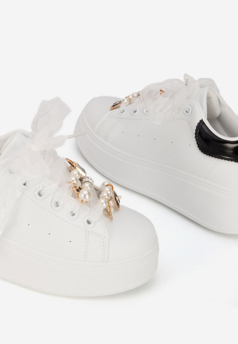 Sneakers με πλατφόρμα Cellia λευκά