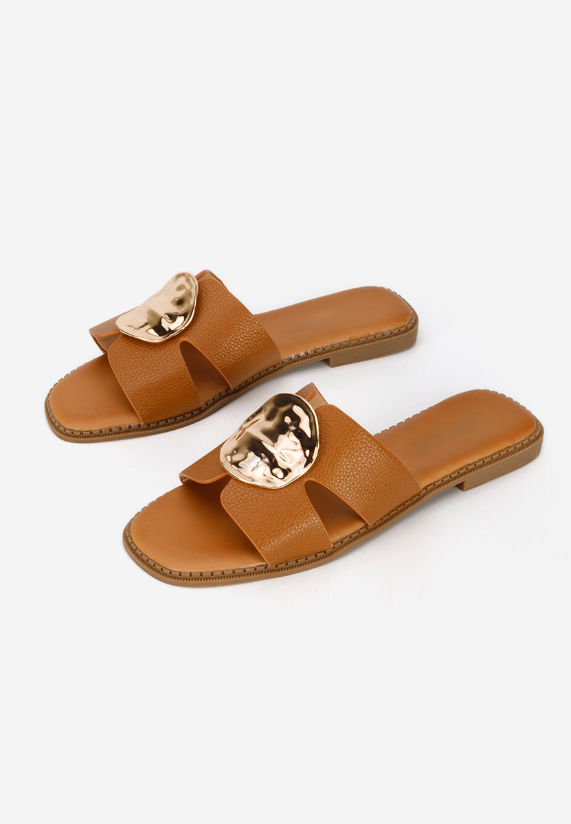 Παντόφλες γυναικειεσ Klarina ταμπά