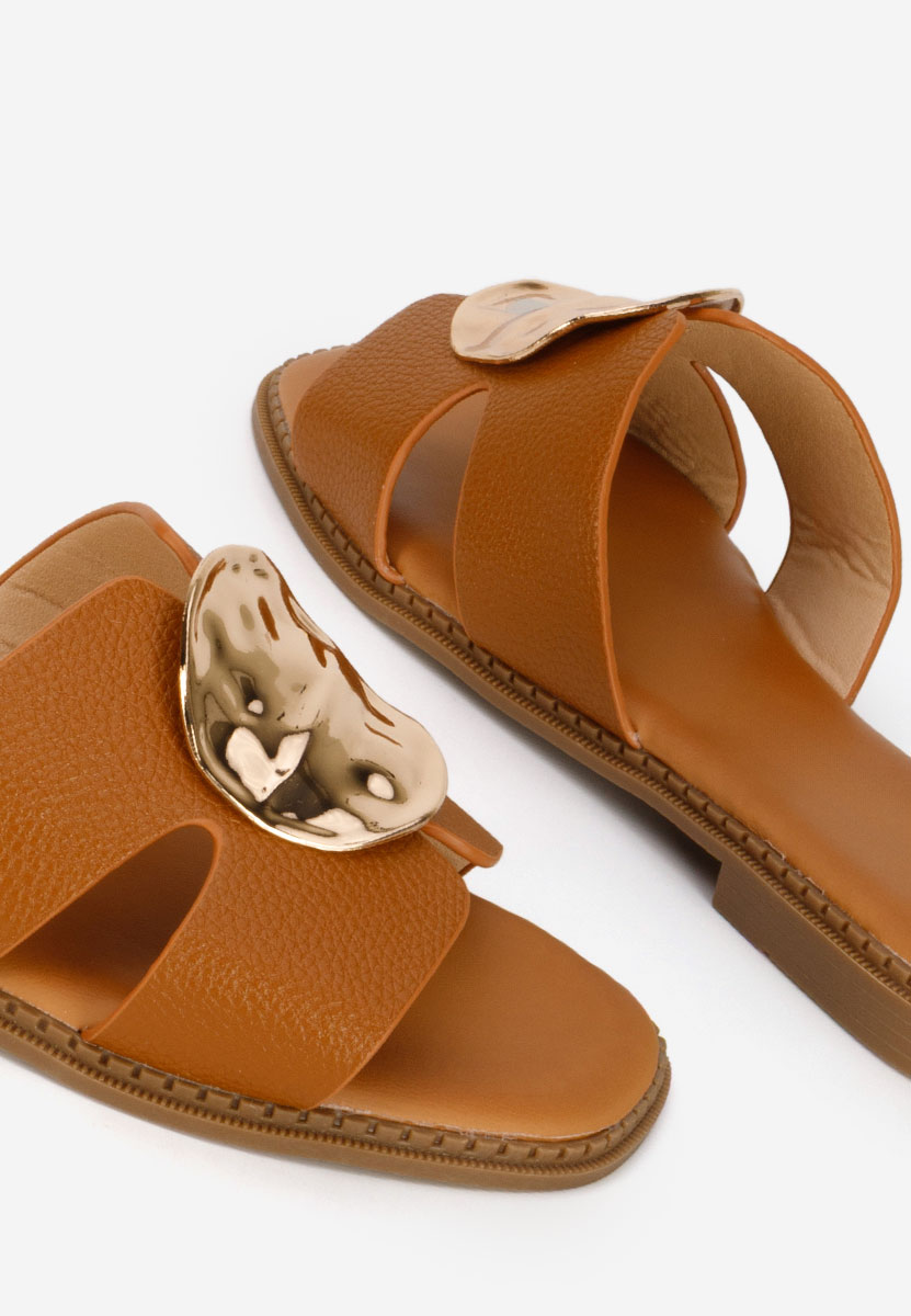 Παντόφλες γυναικειεσ Klarina ταμπά