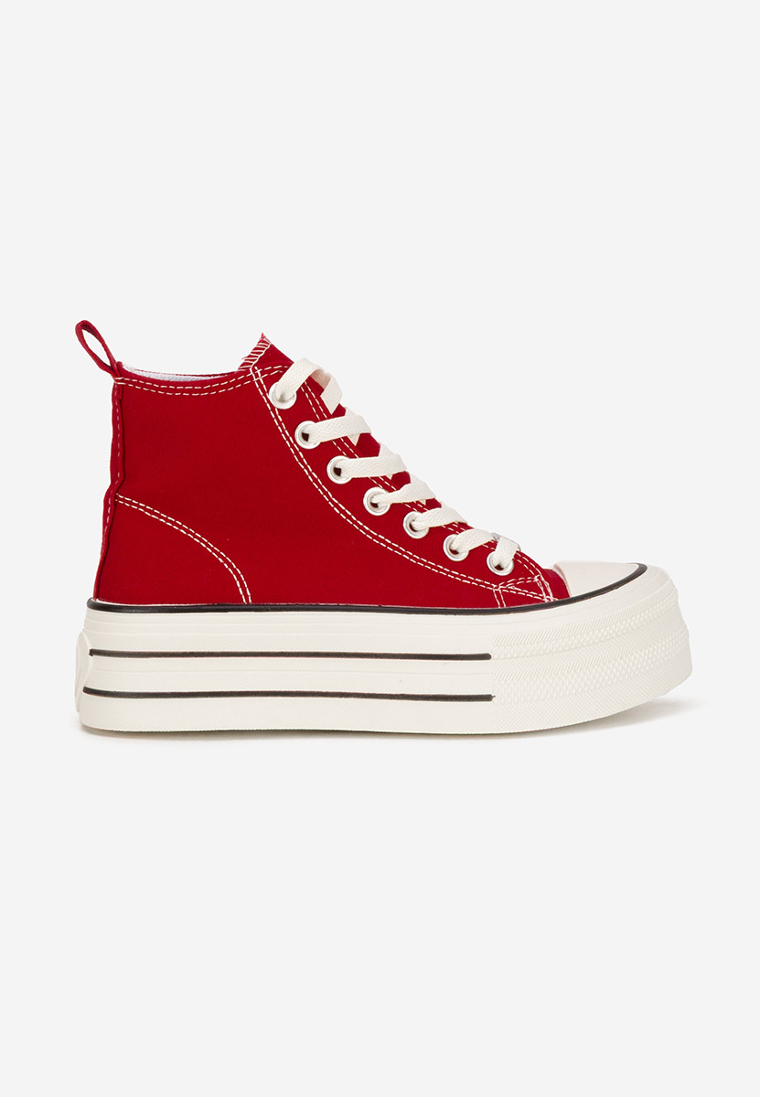 Γυναικεία πανινα πλατφόρμες Kimala V3 κοκκινο