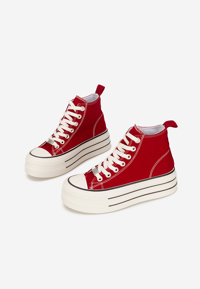 Γυναικεία πανινα πλατφόρμες Kimala V3 κοκκινο