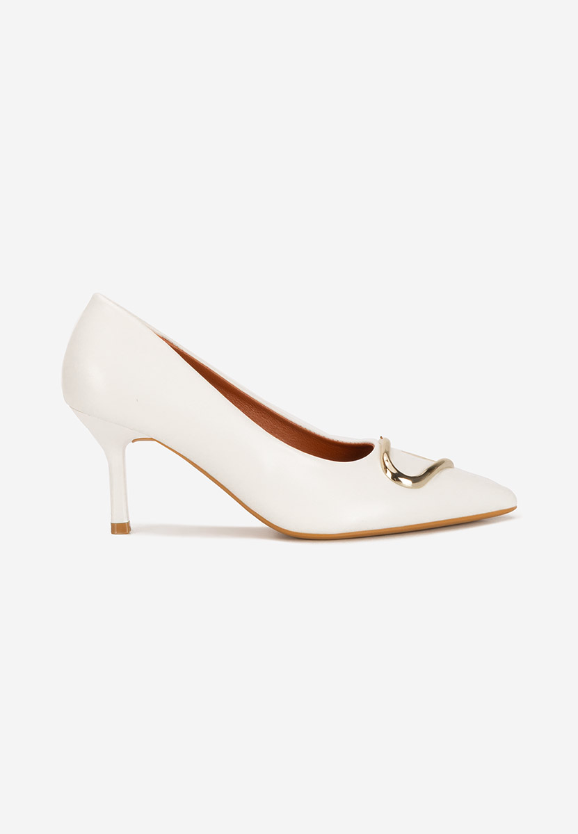 Γόβες στιλέτο Cecinia λευκά