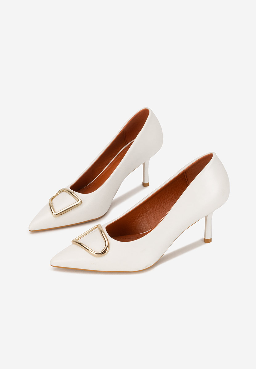 Γόβες στιλέτο Cecinia λευκά