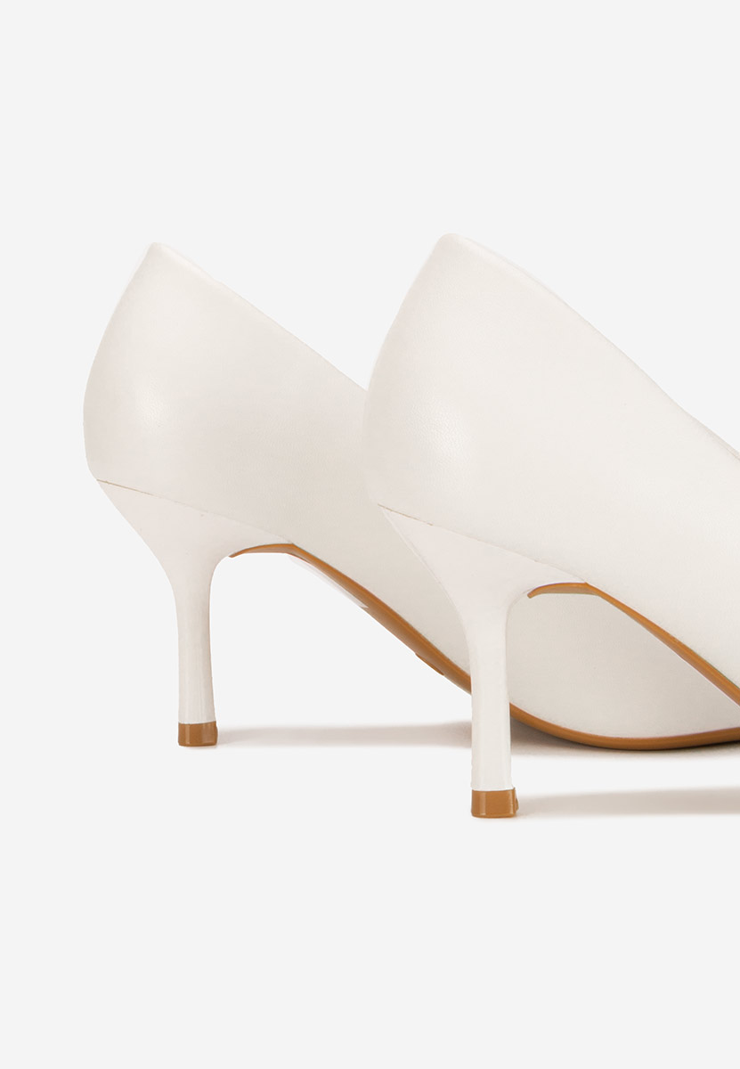 Γόβες στιλέτο Cecinia λευκά