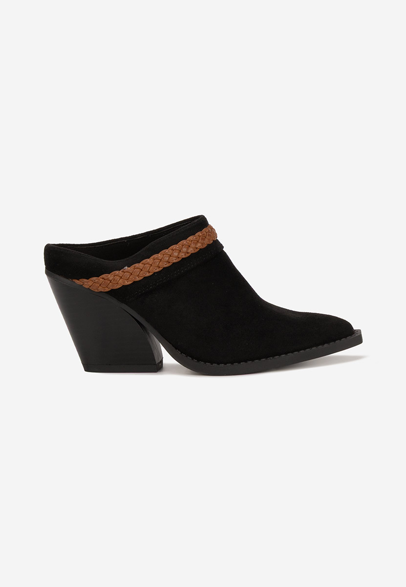 Mules με τακουνι Marlenia μαύρα