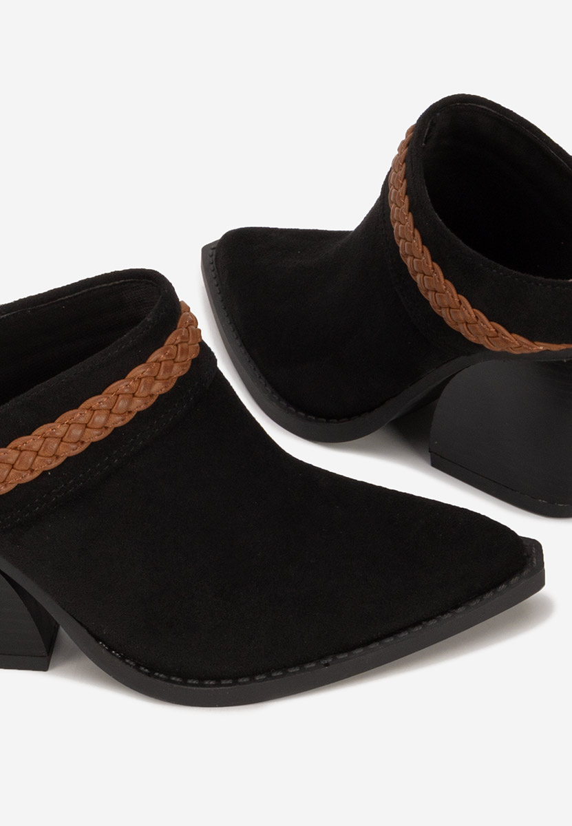 Mules με τακουνι Marlenia μαύρα
