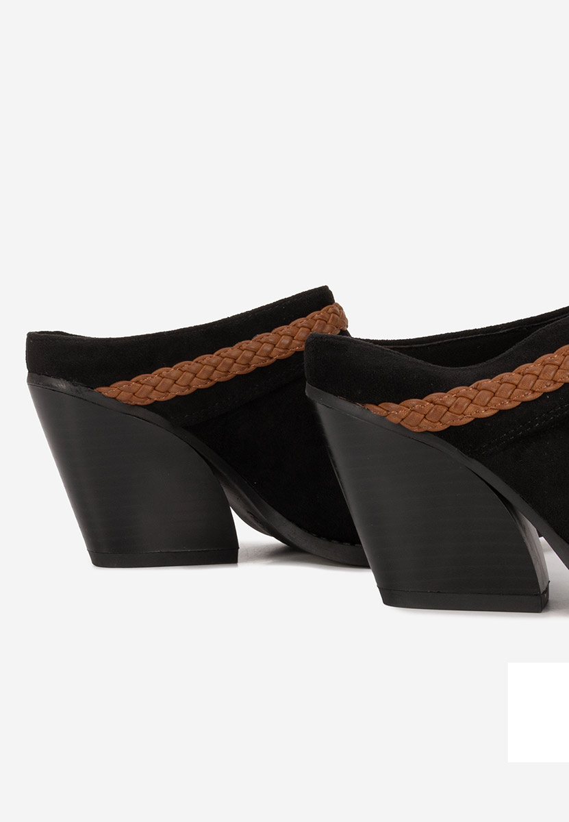 Mules με τακουνι Marlenia μαύρα