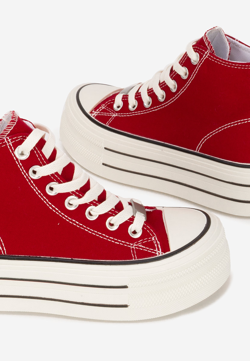 Γυναικεία πανινα πλατφόρμες Kimala V3 κοκκινο