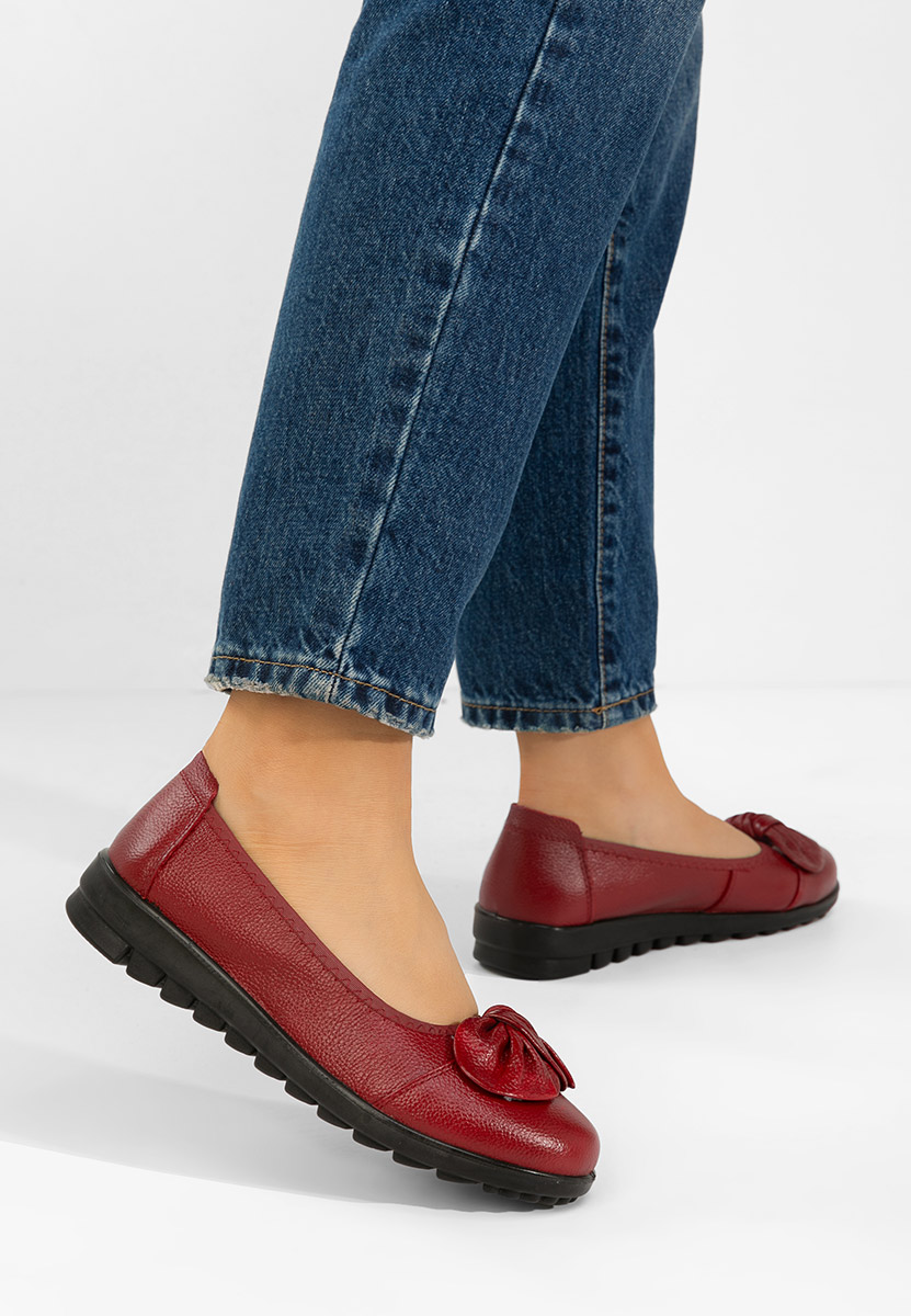 Μπαλαρίνες δερματινεσ Giuliena μπορντό