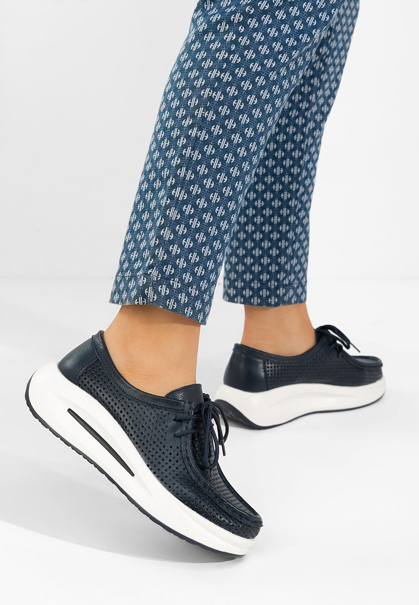 Μοκασίνια γυναικεια δερματινα Eveliana Νειβι