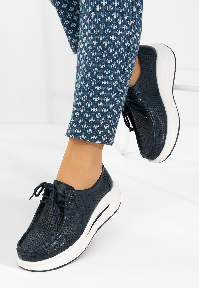 Μοκασίνια γυναικεια δερματινα Eveliana Νειβι