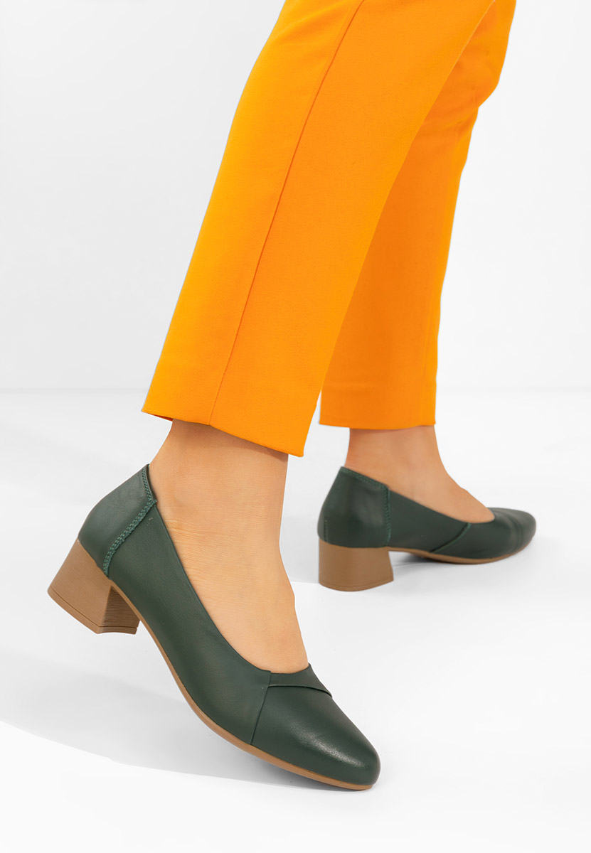 Δερμάτινα παπούτσια Giulieta πρασινο