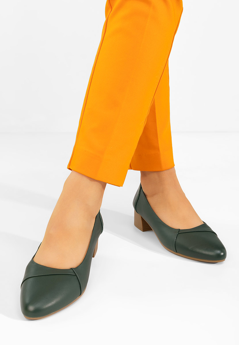 Δερμάτινα παπούτσια Giulieta πρασινο