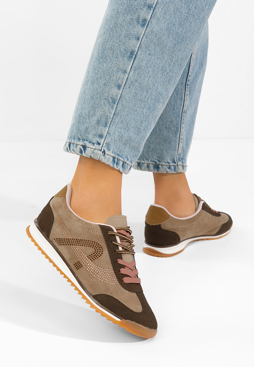 Sneakers γυναικεια Sirimia καφε