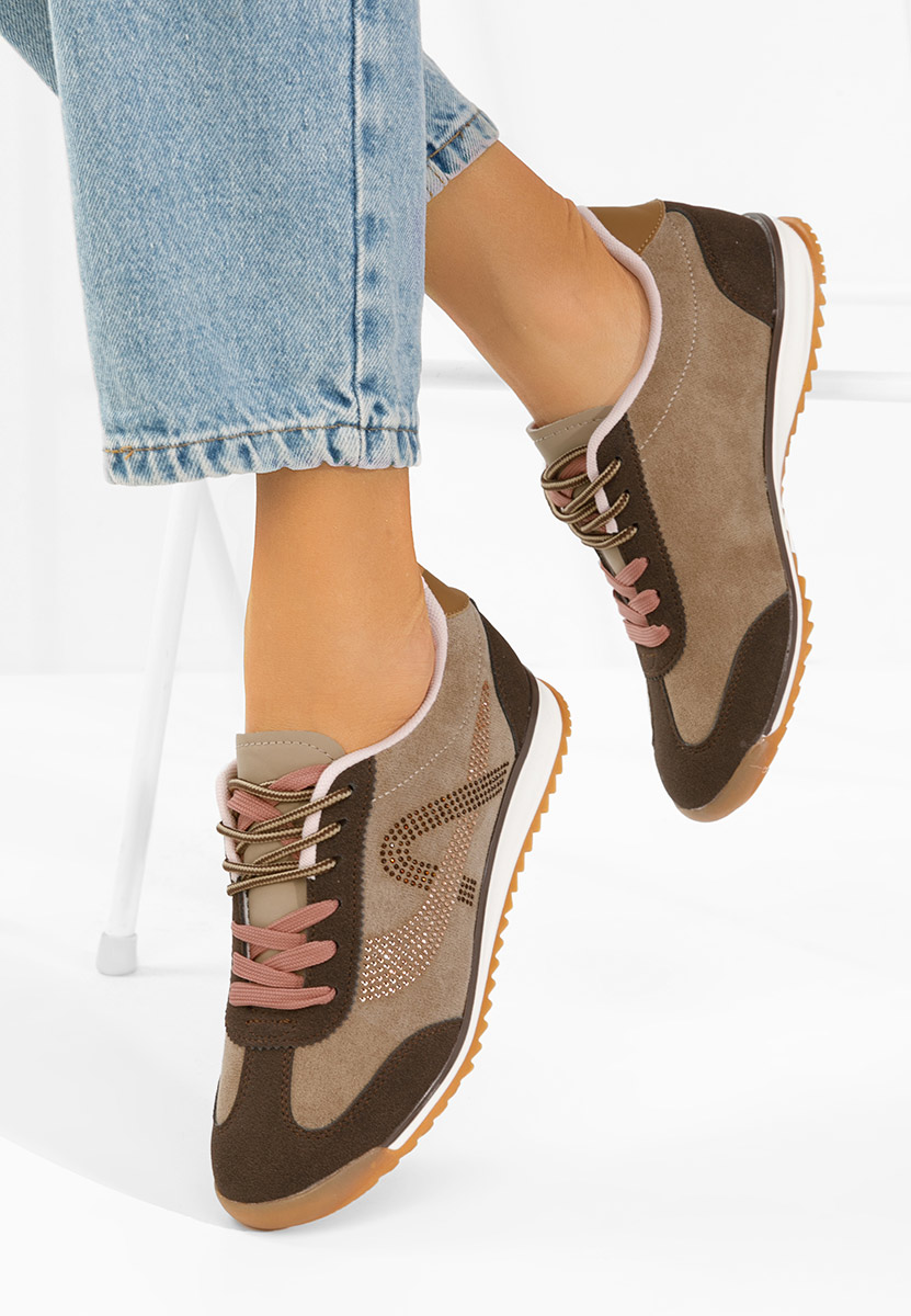 Sneakers γυναικεια Sirimia καφε