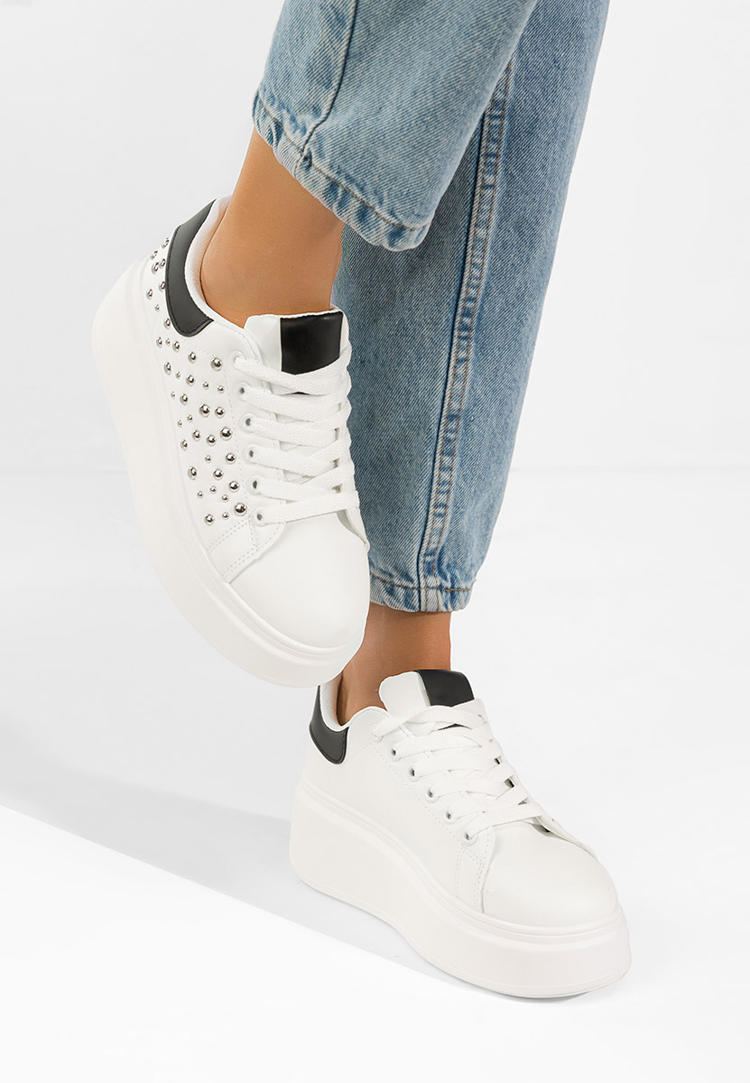 Sneakers με πλατφόρμα Lindalia λευκά
