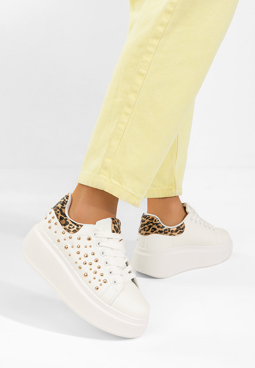 Sneakers με πλατφόρμα Lindalia V4 λευκά