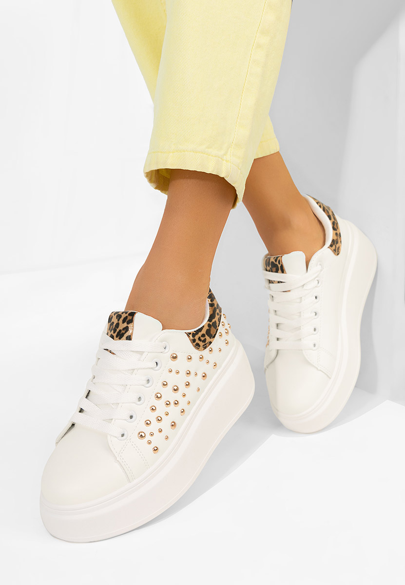 Sneakers με πλατφόρμα Lindalia V4 λευκά