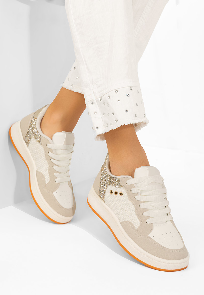 Sneakers γυναικεια Nerina μπεζ