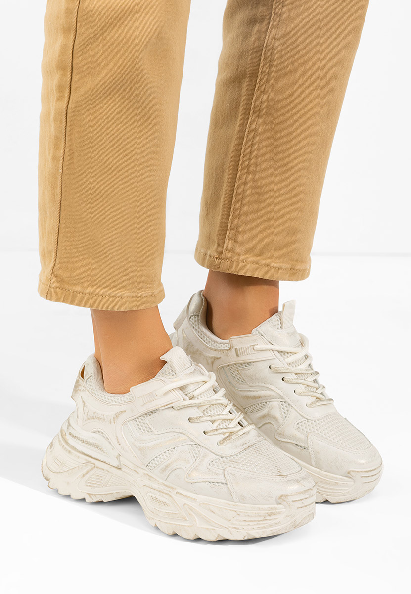 Sneakers με πλατφόρμα Yalda μπεζ