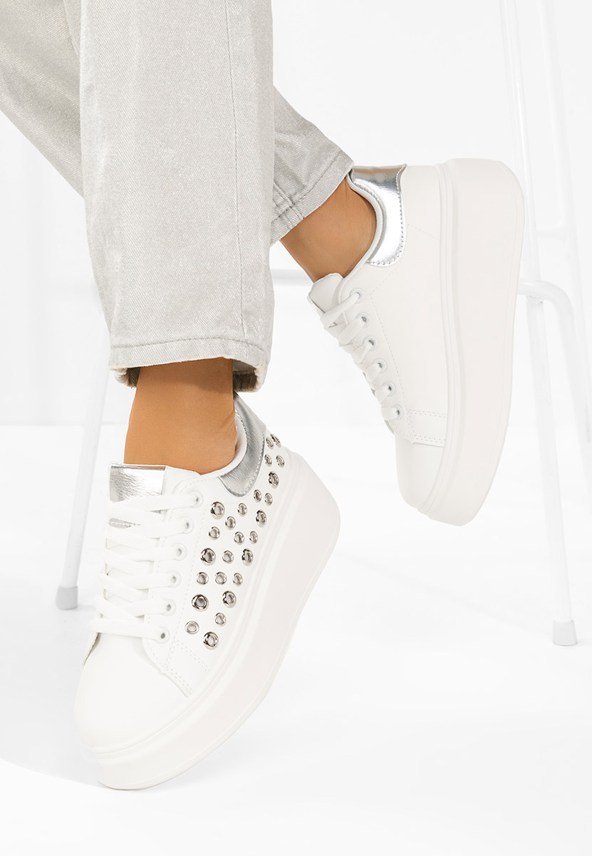 Sneakers με πλατφόρμα Anaya V4 λευκά