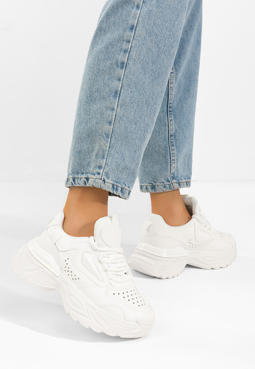 Sneakers με πλατφόρμα Dorathy λευκά