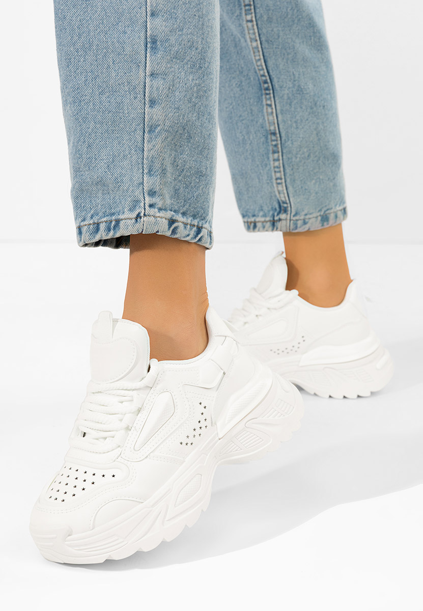 Sneakers με πλατφόρμα Dorathy λευκά