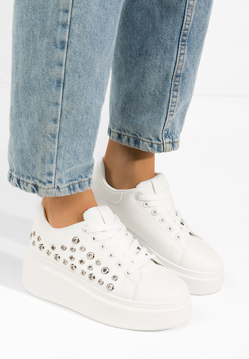 Sneakers με πλατφόρμα Anaya λευκά
