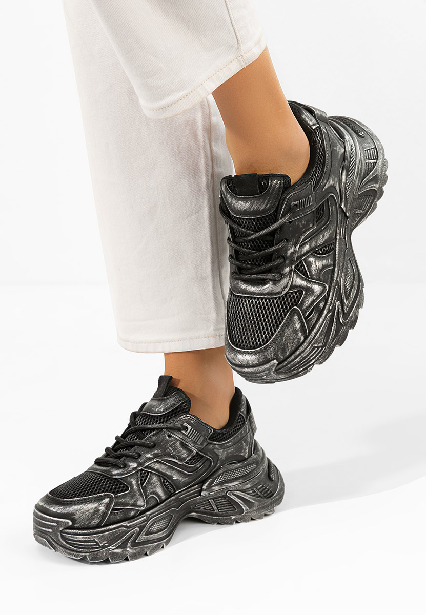 Sneakers με πλατφόρμα Yalda μαύρα